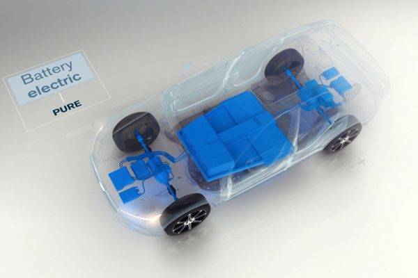 ボルボ　電気自動車のレイアウト