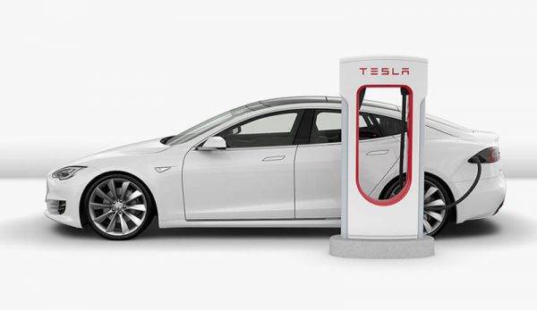 テスラ　充電スタンドイメージ