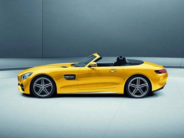 メルセデスAMG GT Cロードスター 3面図真横
