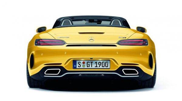 メルセデスAMG GT Cロードスター　3面図後ろ