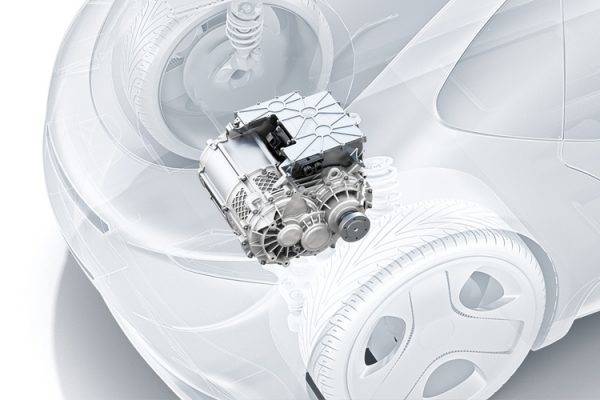 フランクフルトショー ボッシュ e アクスル 車両搭載イメージ