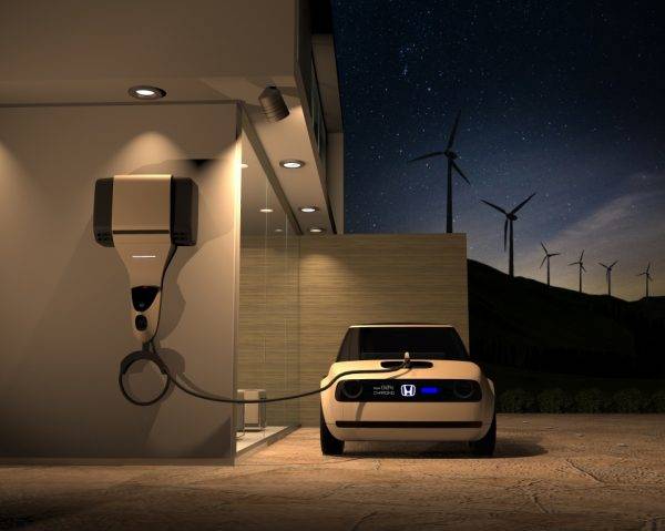ホンダ パワーマネージャーコンセプト　アーバンEVコンセプト充電イメージ