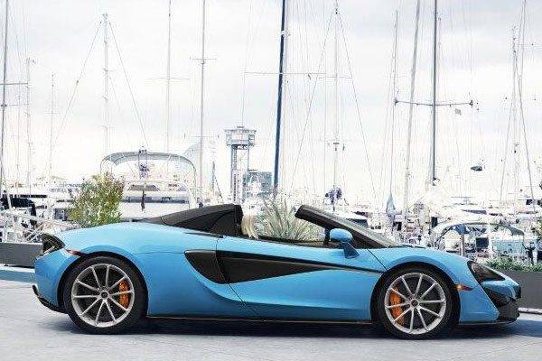McLaren 570S Spider　サイドイメージ　リトラクタブルハードトップ