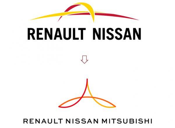 ルノー・日産・三菱アライアンス　新ロゴ
