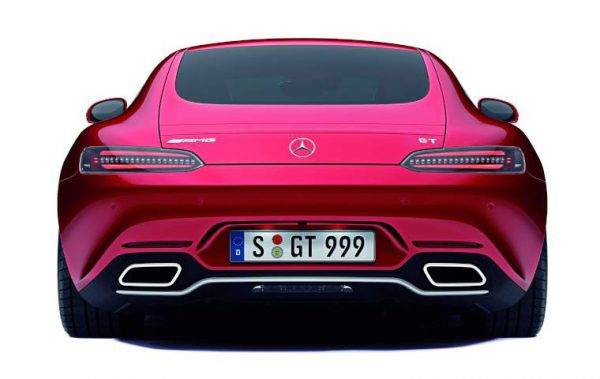 メルセデスAMG GT　真後ろ
