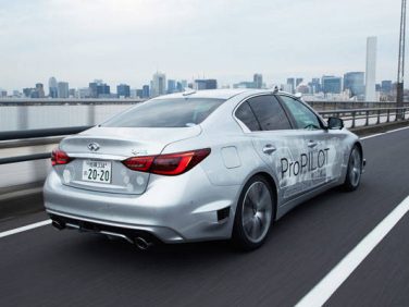 日産 最新自動運転実験車両での公道テストを開始