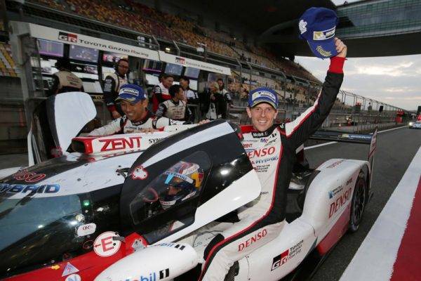 世界耐久選手権（WEC）第8戦　上海6時間レース　優勝のトヨタ8号車