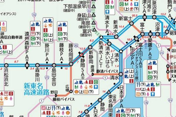 新東名路線図