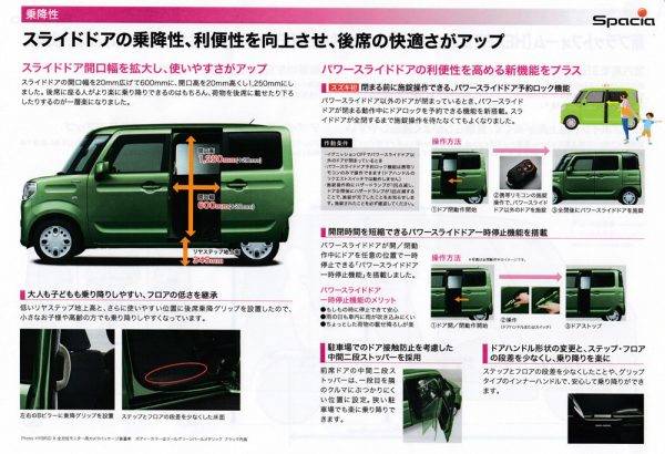 スズキ　新型スペーシア　乗降性のポイント
