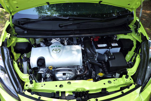 2NR-FKE型1.5L＋CVTの組み合わせ